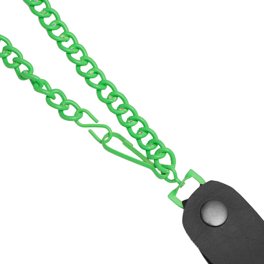 Lime Green Heavy-Duty Wallet Chain with Snap-On Belt Loop - 13 Inch