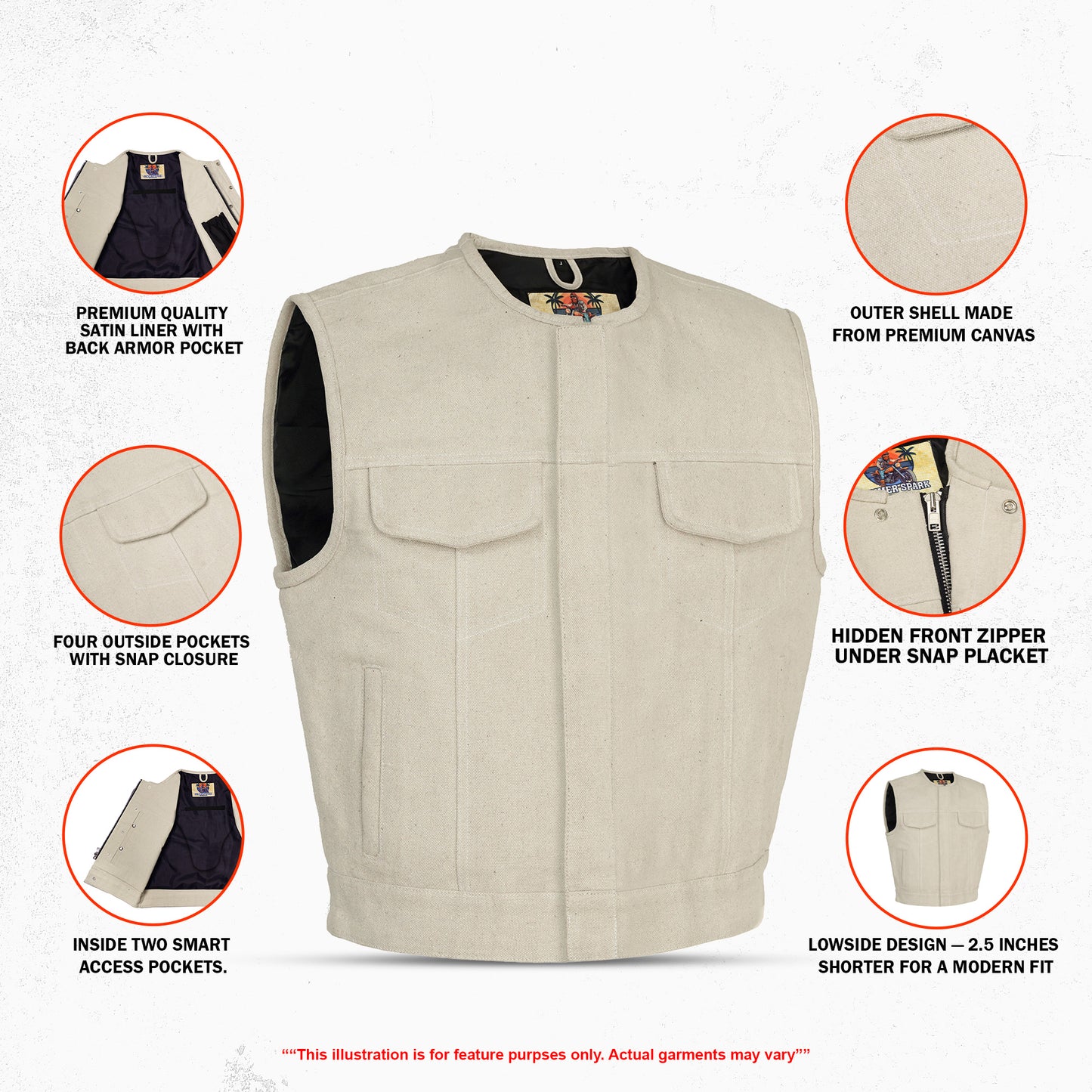 Sand Dawn - Men's Textile Vest
