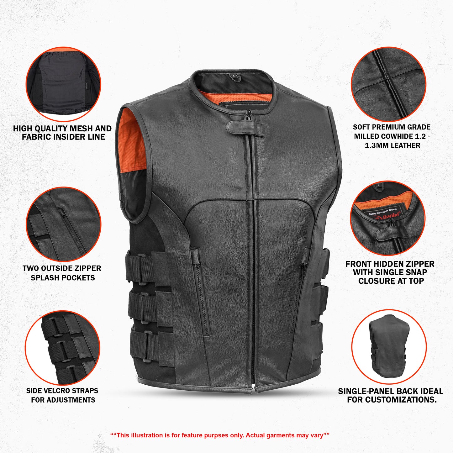 DS007 Men's Updated SWAT Team Style Vest