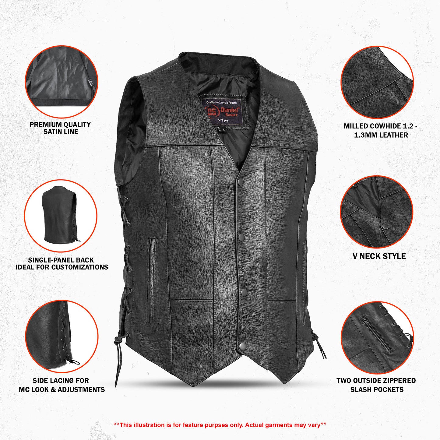 DS100 Men's Ten Pocket Utility Vest