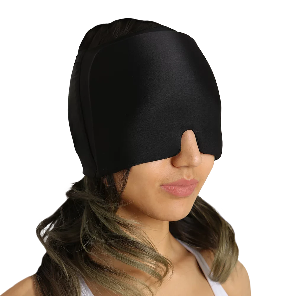LVAD Gear Instant Migraine Relief Cap, Hot and Cold Therapy Hat for Relief from Stress, Tension, and Eye and Sinuses Pain LVAD Gear