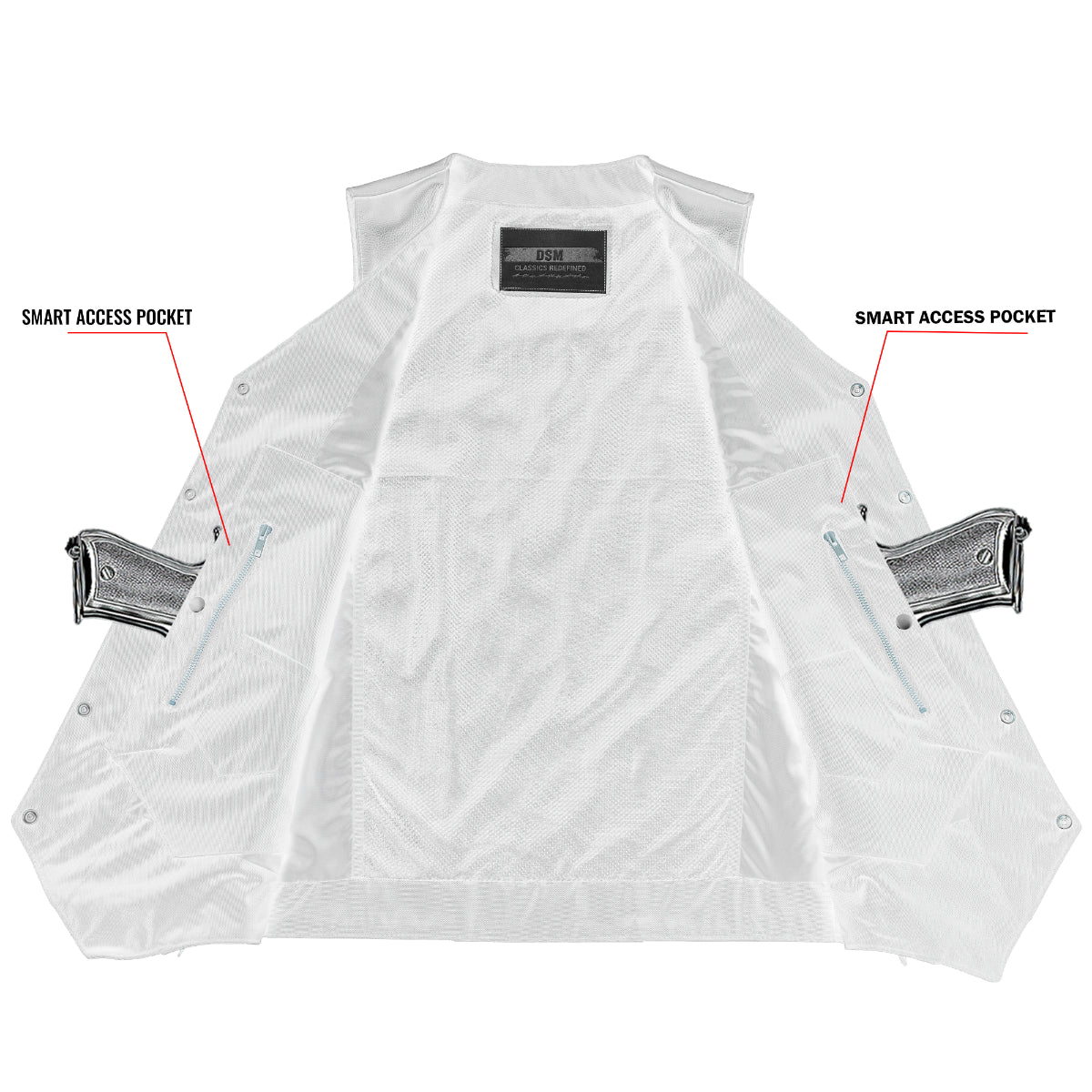 DS144TALL Men's Ten Pocket Utility Vest - TALL