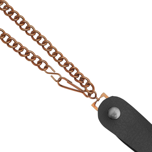 Gold Heavy-Duty Wallet Chain with Snap-On Belt Loop - 13 Inch