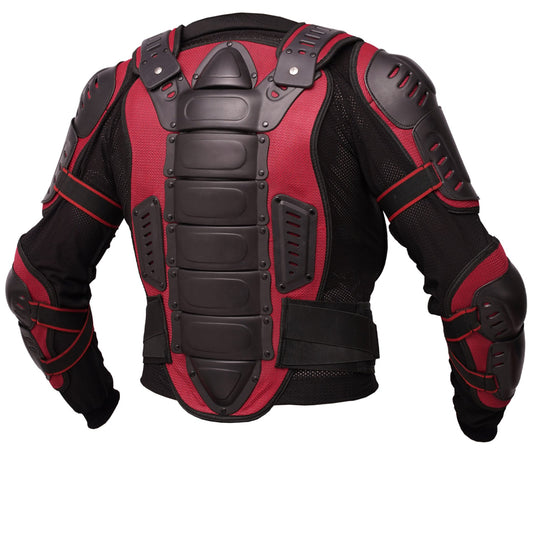 Motorcycle Full Body Armor - CE-2 Level - Red