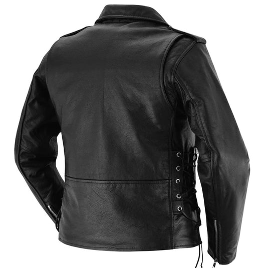 DS831 Women's Classic Side Lace Police Style M/C Jacket
