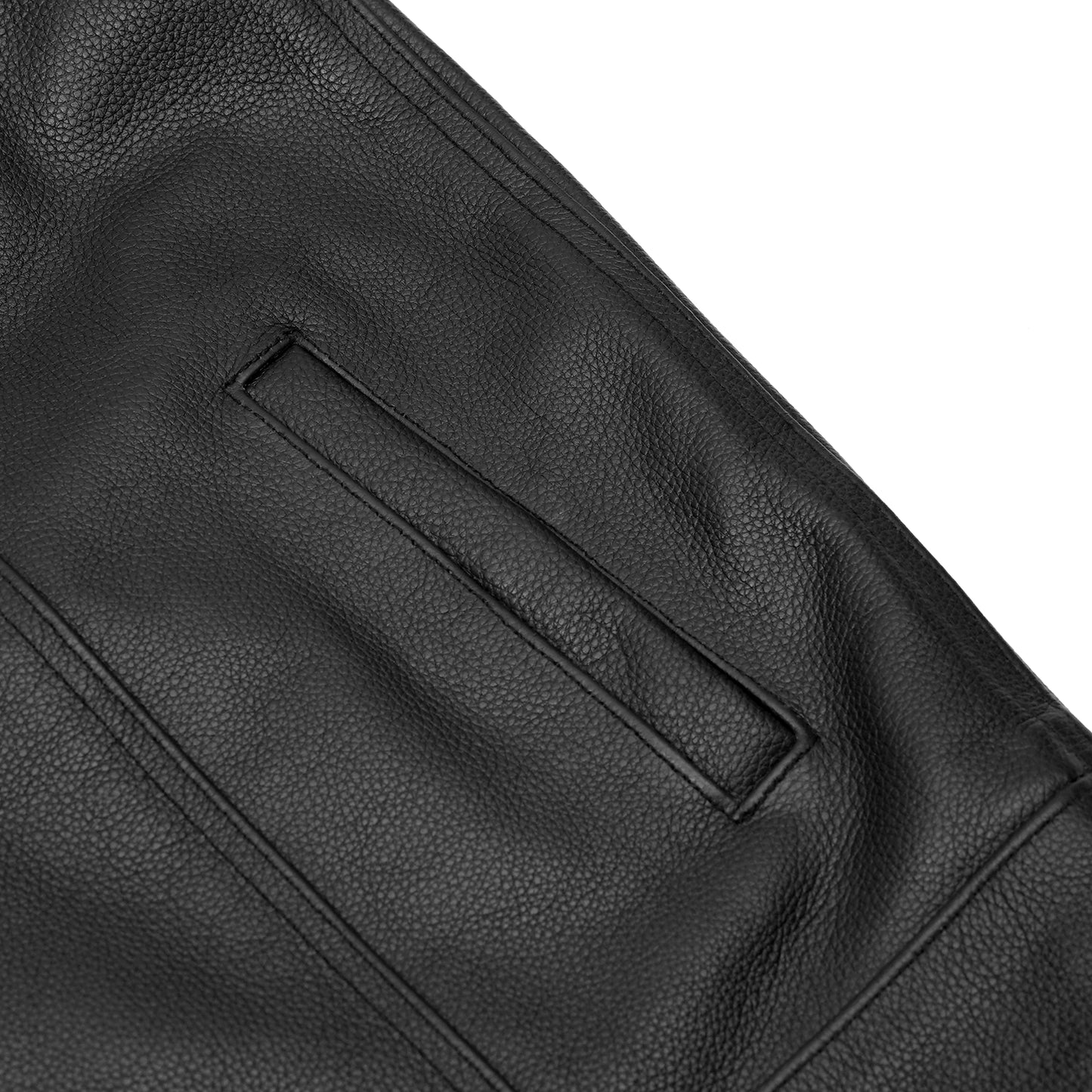 AM9193 Concealed Snap Closure, Without Collar & Hidden Zipper