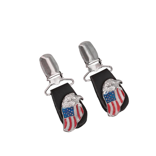 American Flag Eagle Boot Clips
