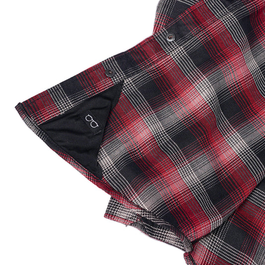 Crimson Check Women’s Maroon, Black White Flannel