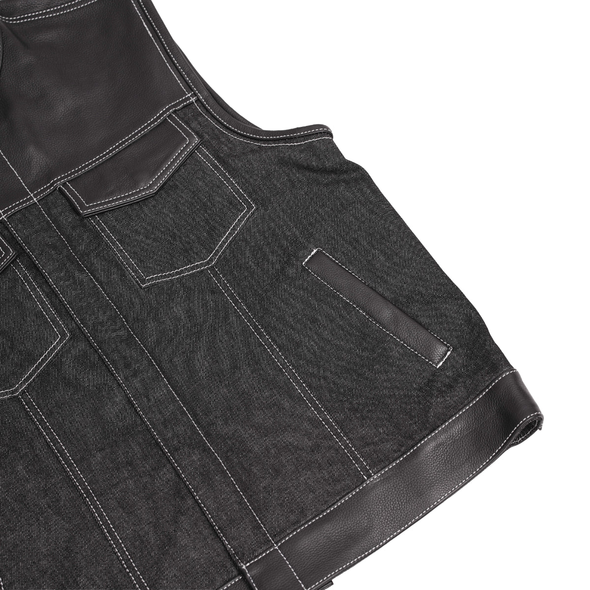 Venom Men's Denim Motorcycle Vest