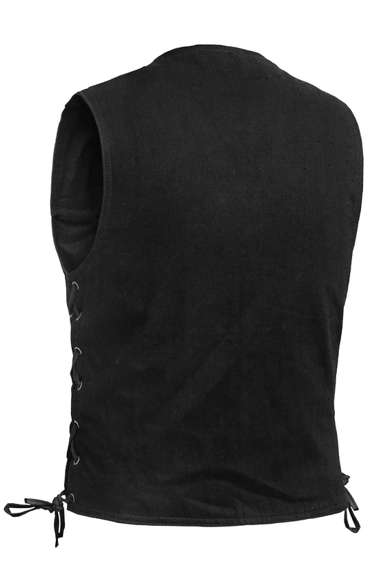 DM902 Aimline Men's Denim Motorcycle Vest