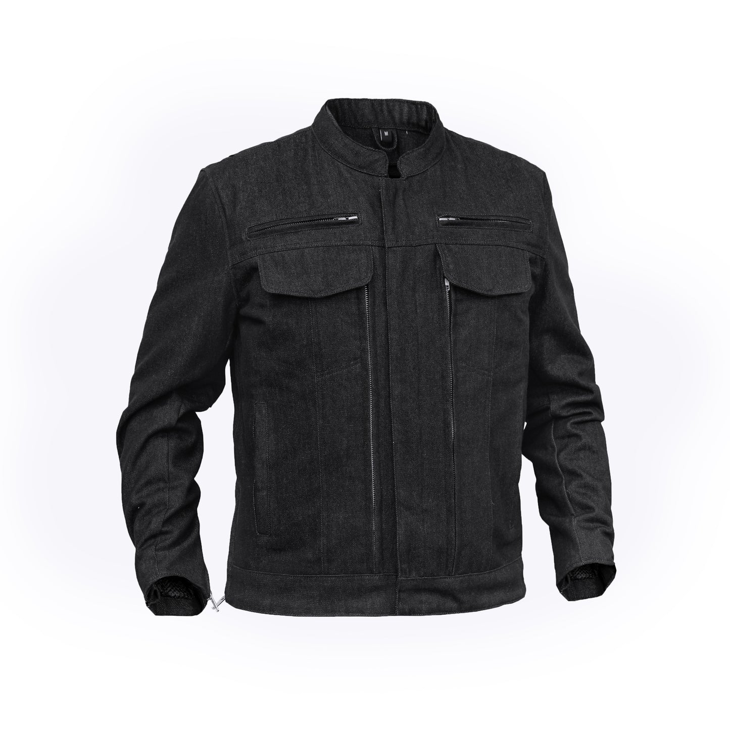 DM915 Men's Rough Rub-Off Raw Finish Denim Jacket