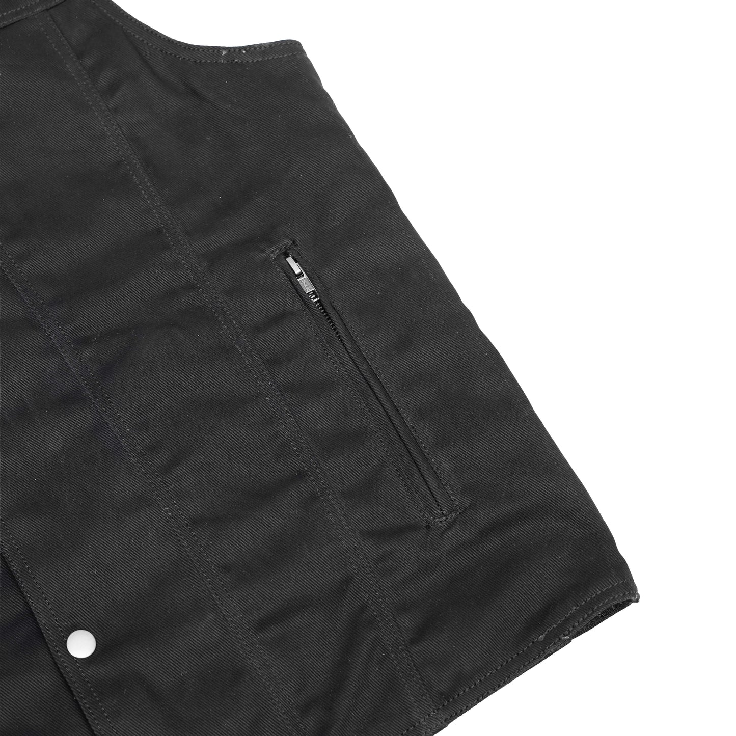 DM925BK Men's Single Back Panel Concealed Carry Denim Vest