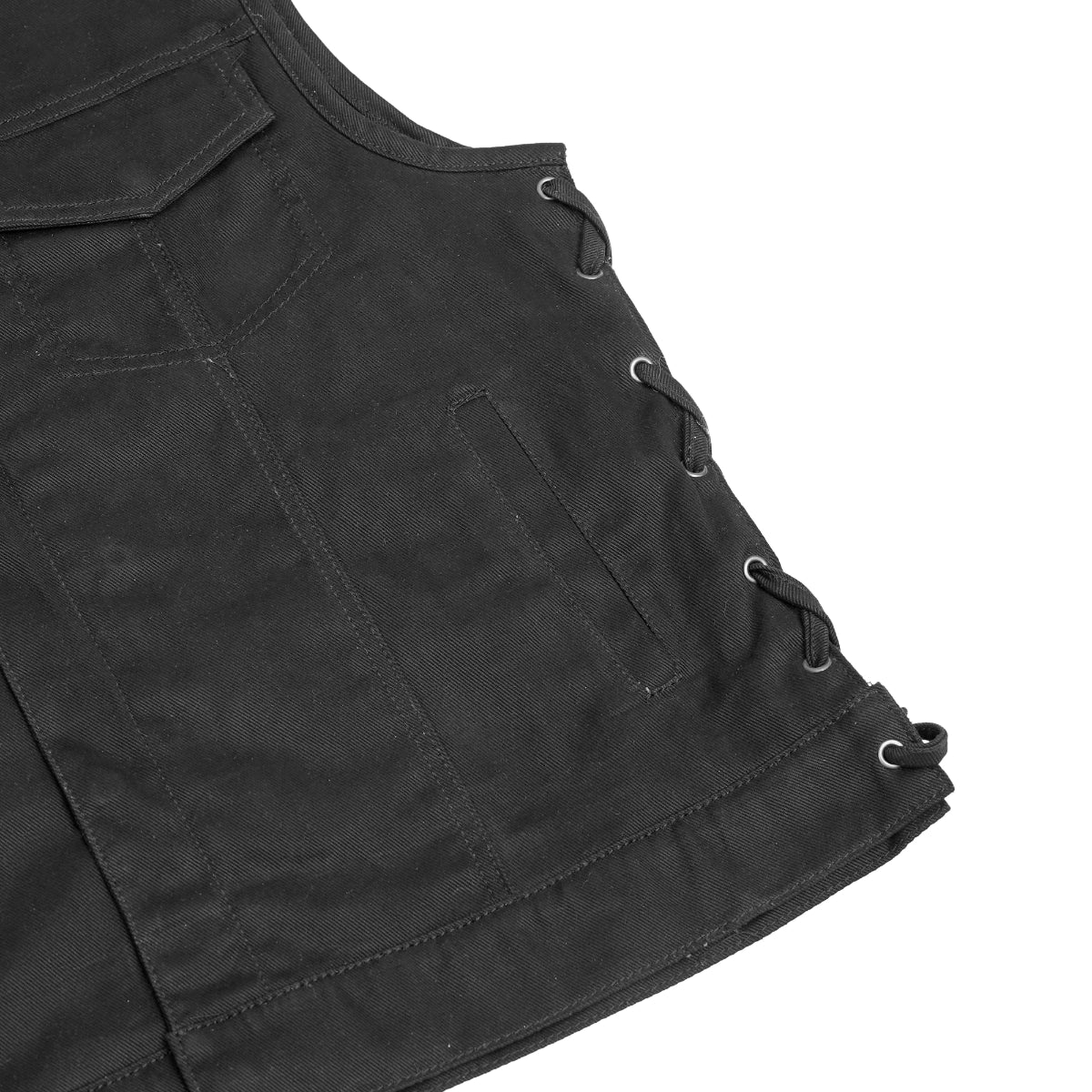 Tork Men's Denim Motorcycle Vest