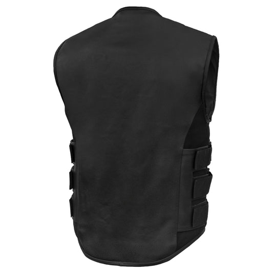 Phantom Men's Motorcycle Leather Vest