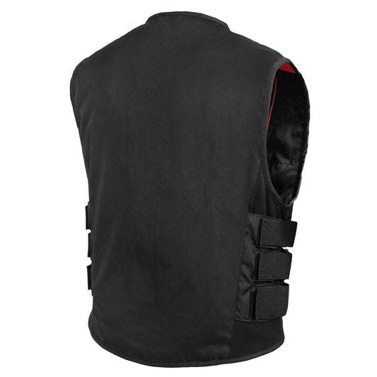 DS112BK Men's Textile Updated SWAT Team Style Vest