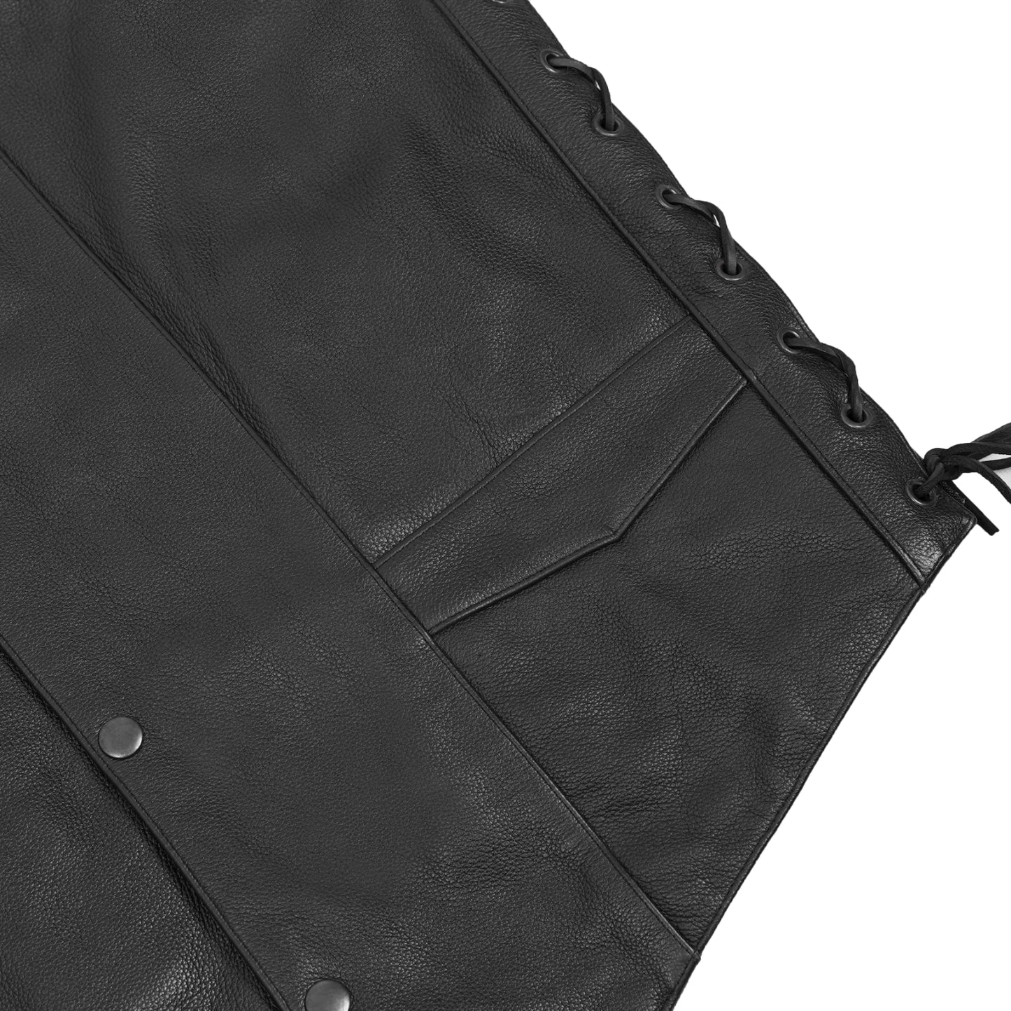Interceptor Men's Motorcycle Leather Vest