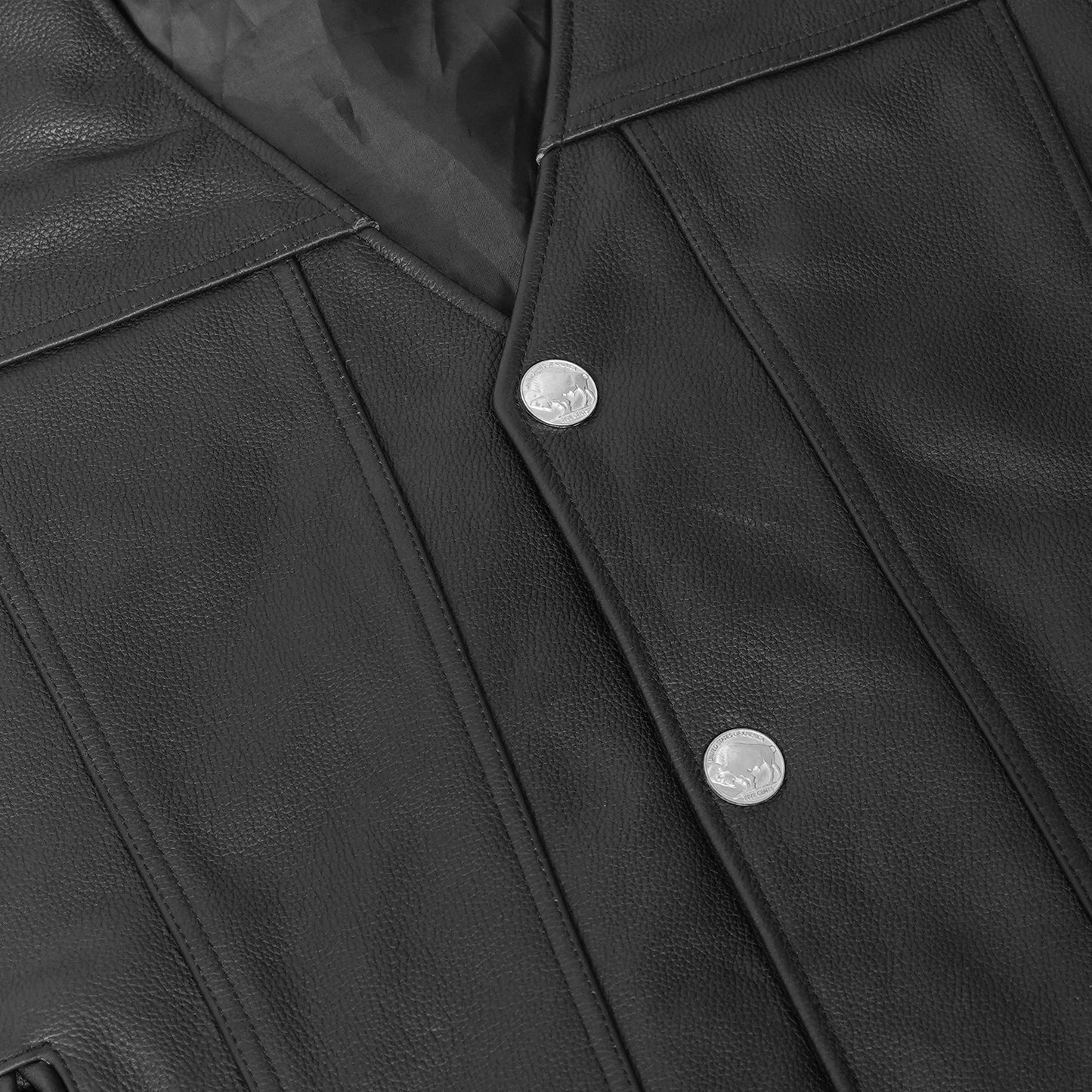 DS125 Men's Single Back Panel Concealed Carry Vest (Buffalo Nickel He