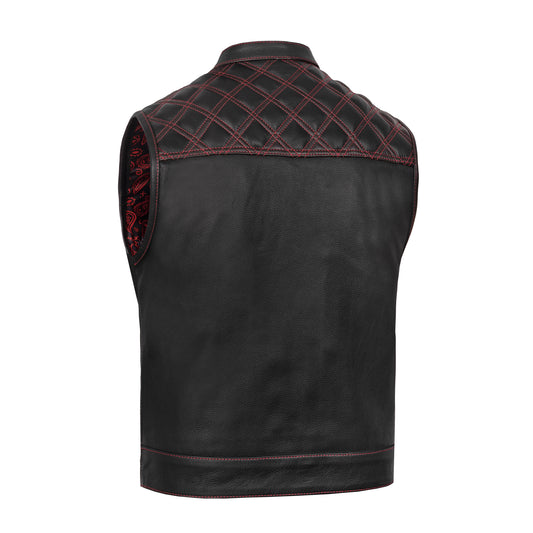 Hellfire - Men's Style Leather Motorcycle Vest