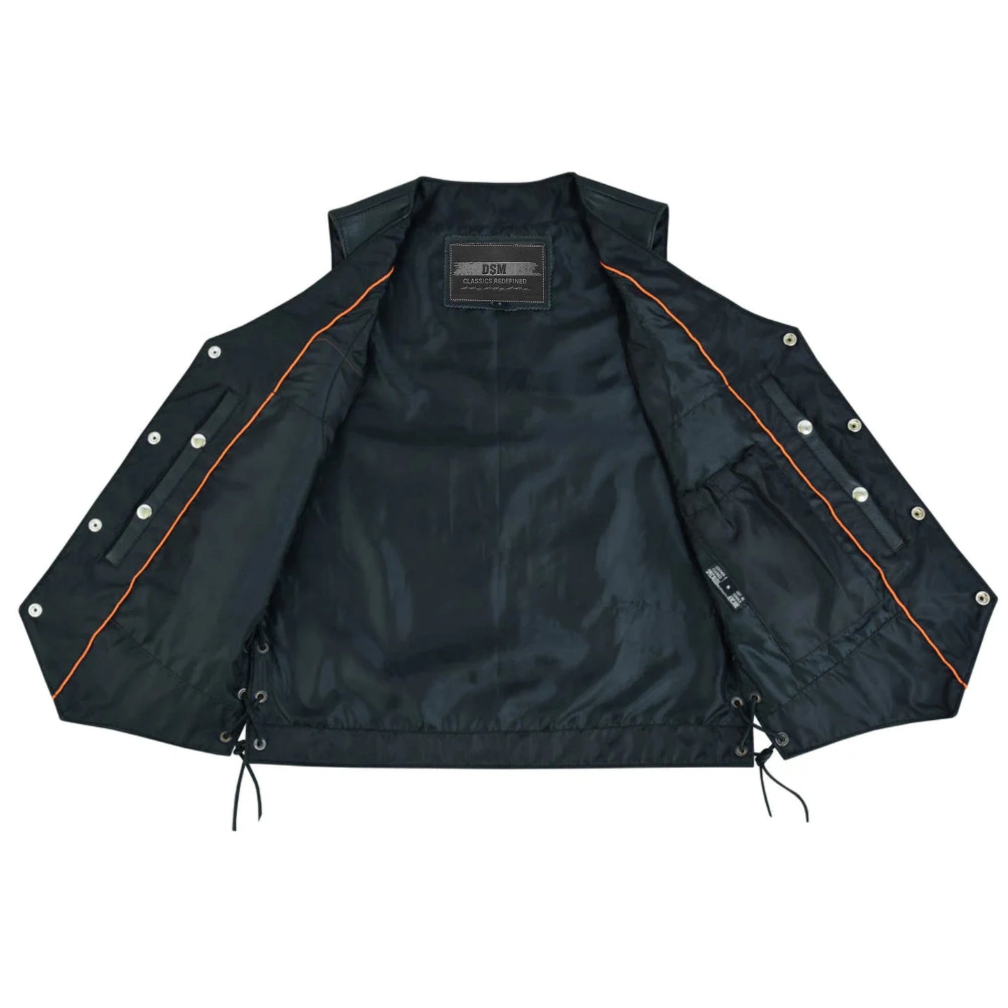 Bullock Men's Motorcycle Leather Vest