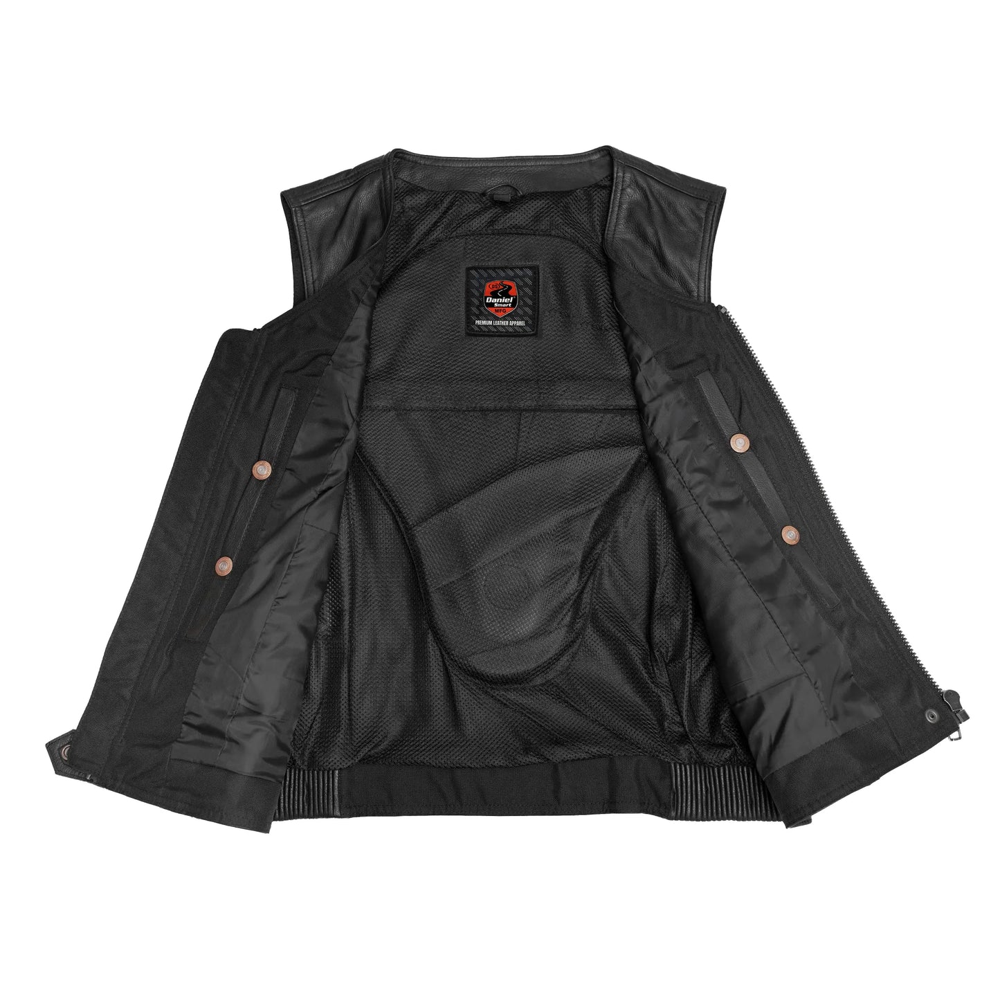 DS215 NoirFlex - Women’s Leather Motorcycle Vest