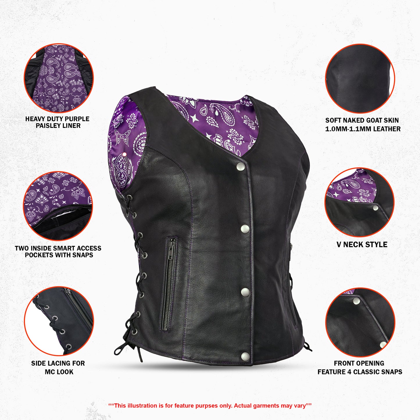 DS261 Miss Miles - Purple Paisley