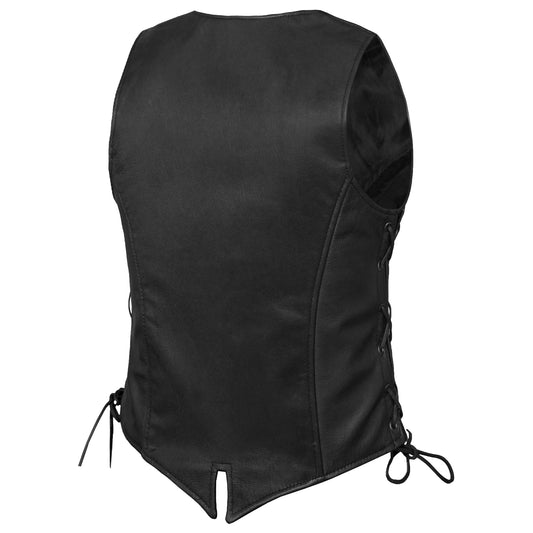 Essence Women's Leather Motorcycle Vest