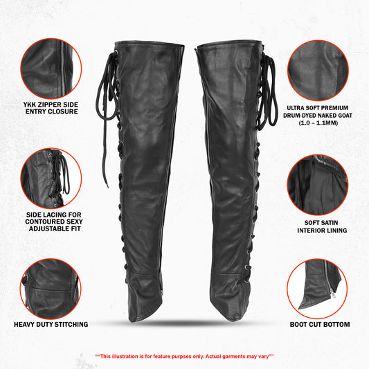 Highway Honey - Women's Motorcycle Leather Leggings