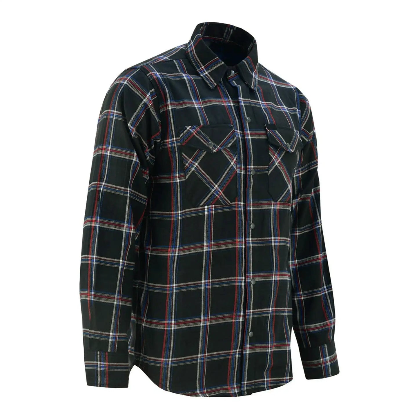LVAD Men’s Flannel Shirt Black, Red & Blue LVAD Gear