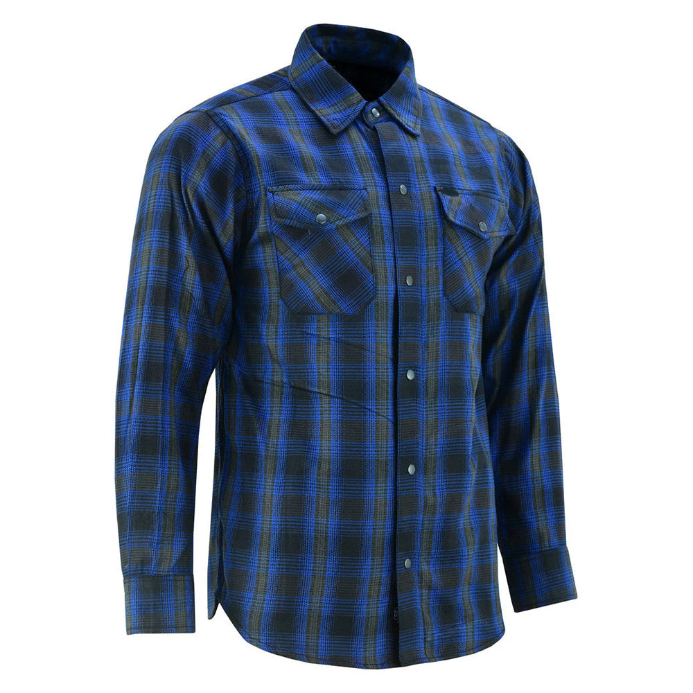 Flannel Shirt - Daze Blue and Black LVAD Gear Flannel