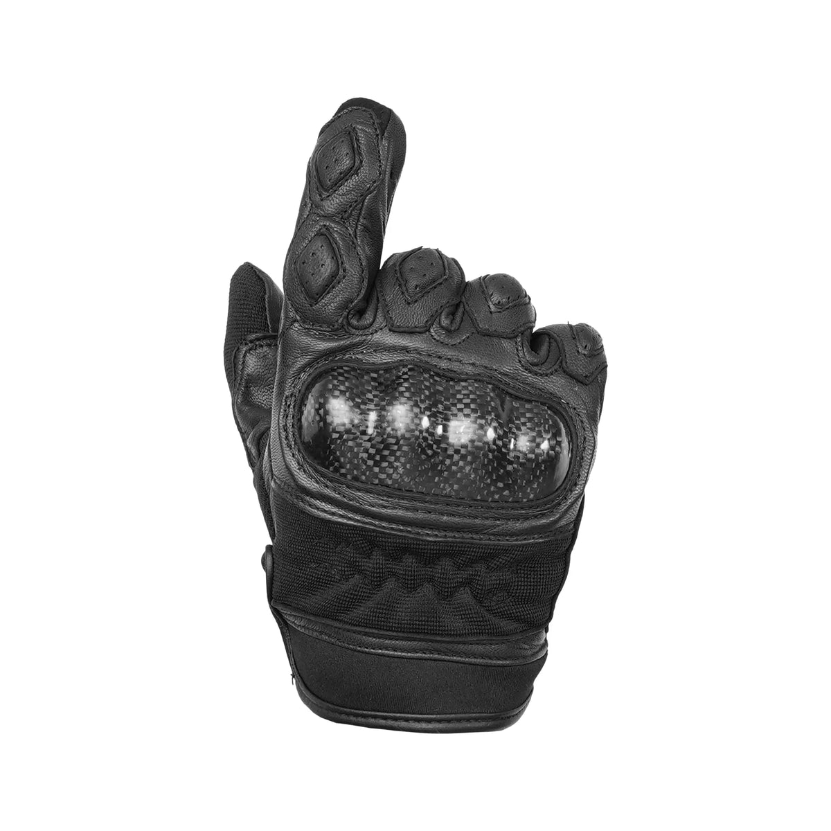 DS55BK Leather/ Textile Sporty Glove