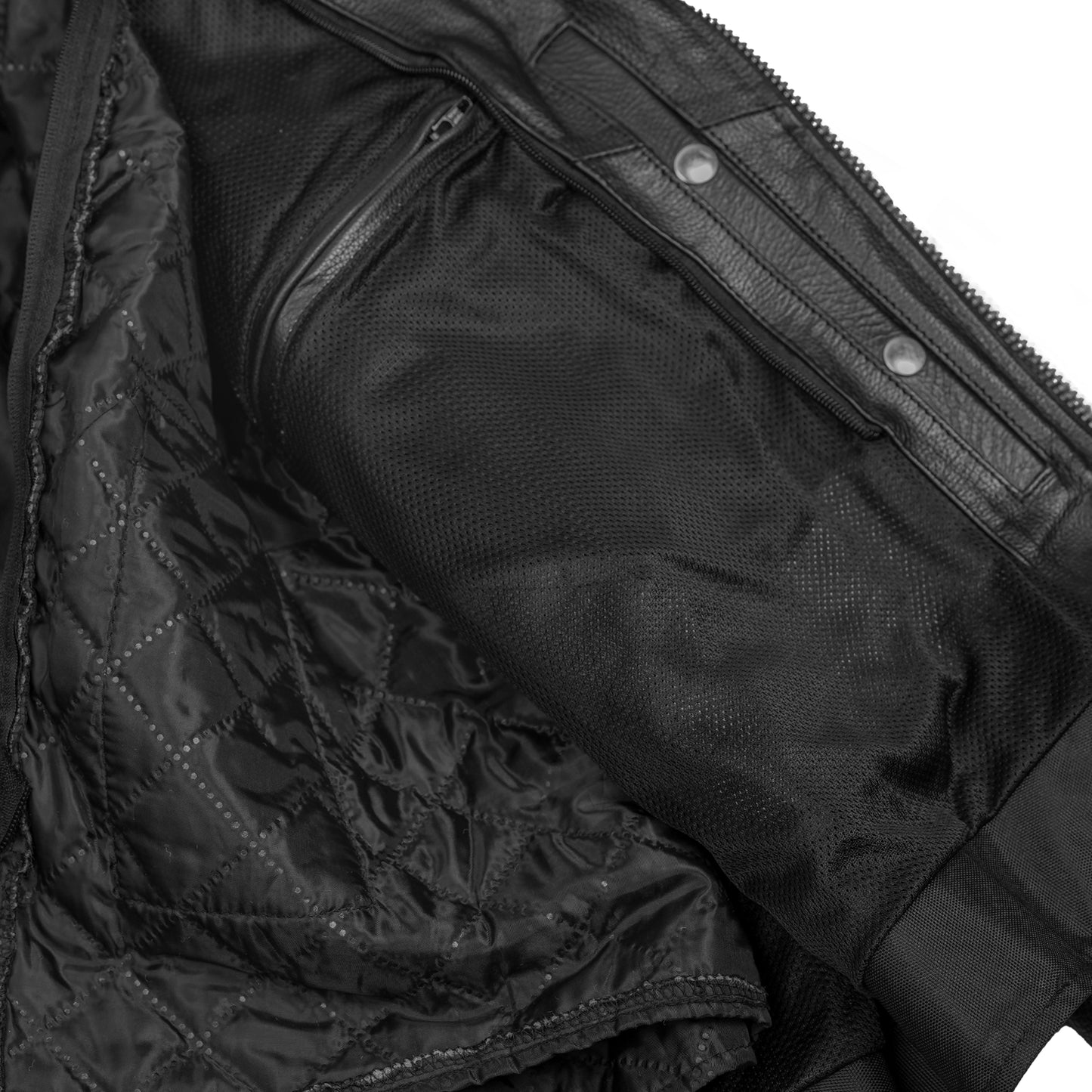 DS759 Men's Eagle Embossed Live To Ride - Ride To Live Classic Black