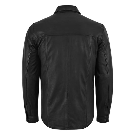 Fusion Drift™ Men’s Leather Motorcycle Shirt