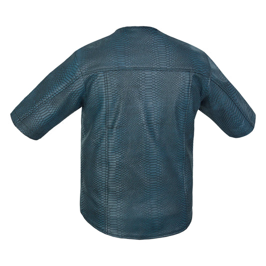 Cobra Wave - Men's Leather Motorcycle Shirt