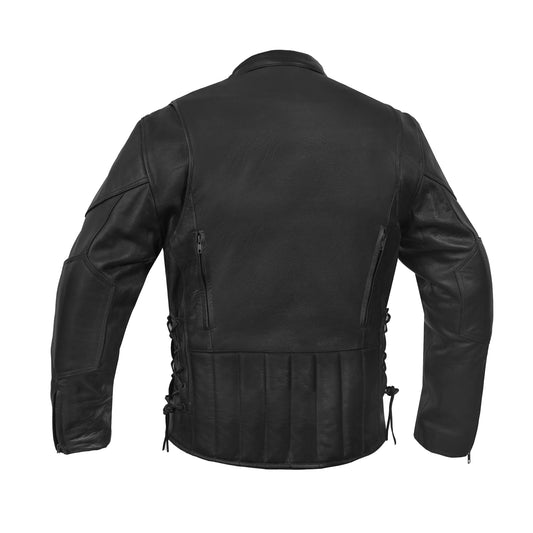 Reveal™ Men's Leather Motorcycle Jacket