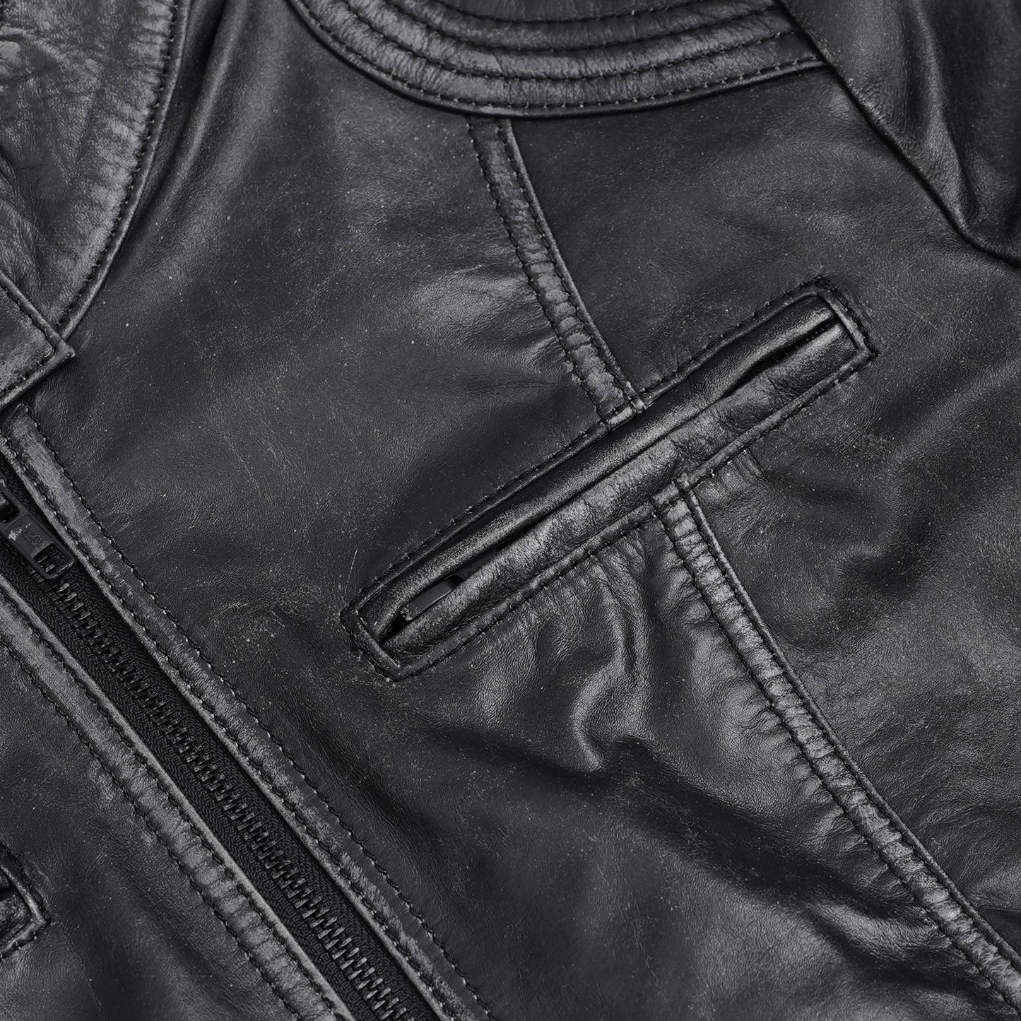 Aurelia Women's Leather Motorcycle Jacket