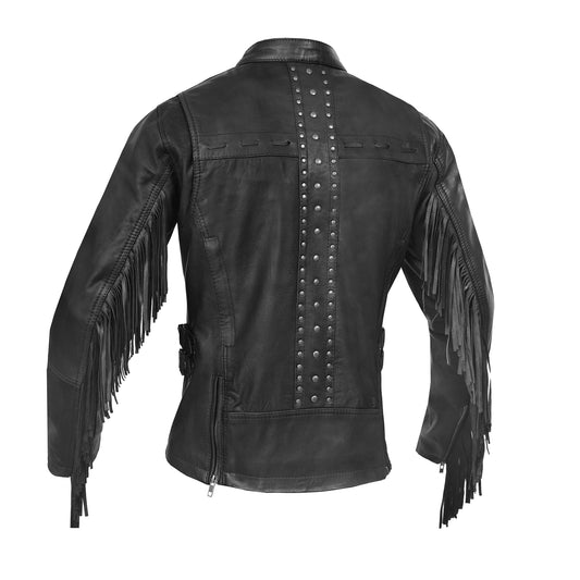 Soft Rebellion™ Women's Leather Motorcycle Jacket