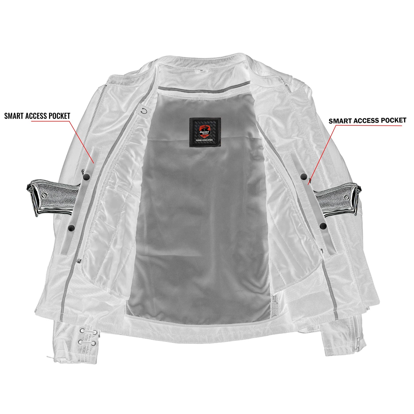 DS885 Women's Stylish Jacket with Grommet and Lacing Accents