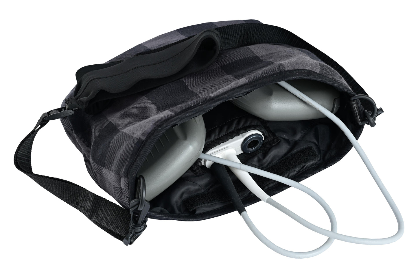 LVAD Flannel Grey Bag LVAD Gear