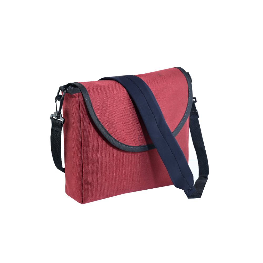 LVAD Messenger Bags–Wine Canvas LVAD Gear