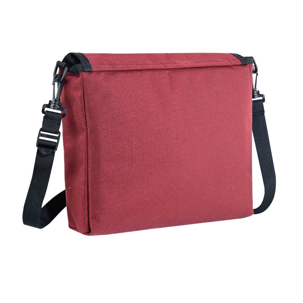 LVAD Messenger Bags–Wine Canvas LVAD Gear