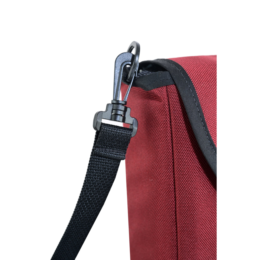 LVAD Messenger Bags–Wine Canvas LVAD Gear