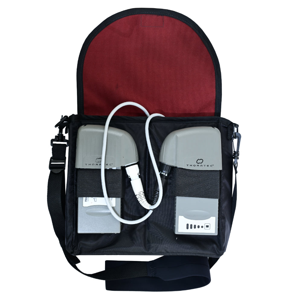 LVAD Messenger Bags–Wine Canvas LVAD Gear