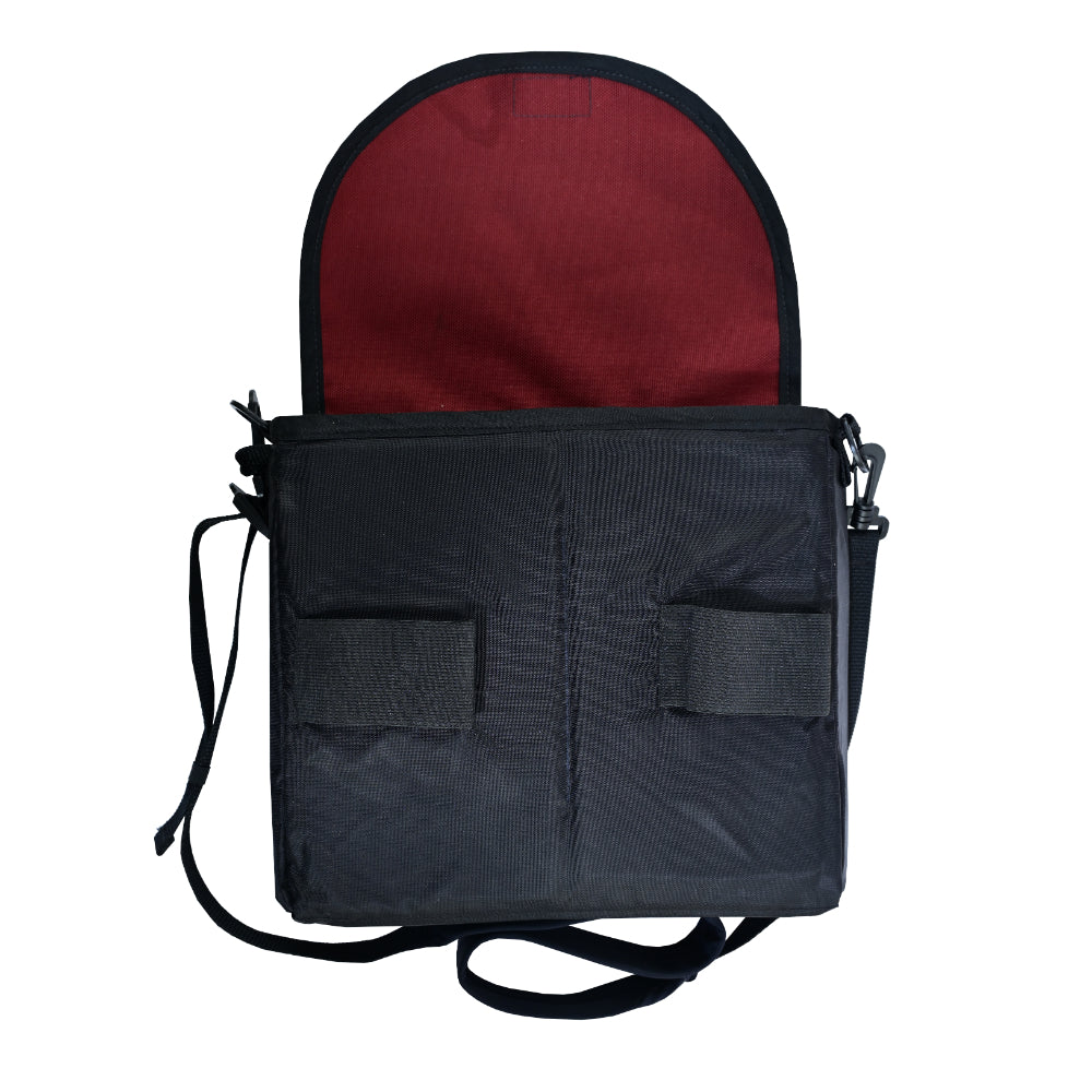 LVAD Messenger Bags–Wine Canvas LVAD Gear