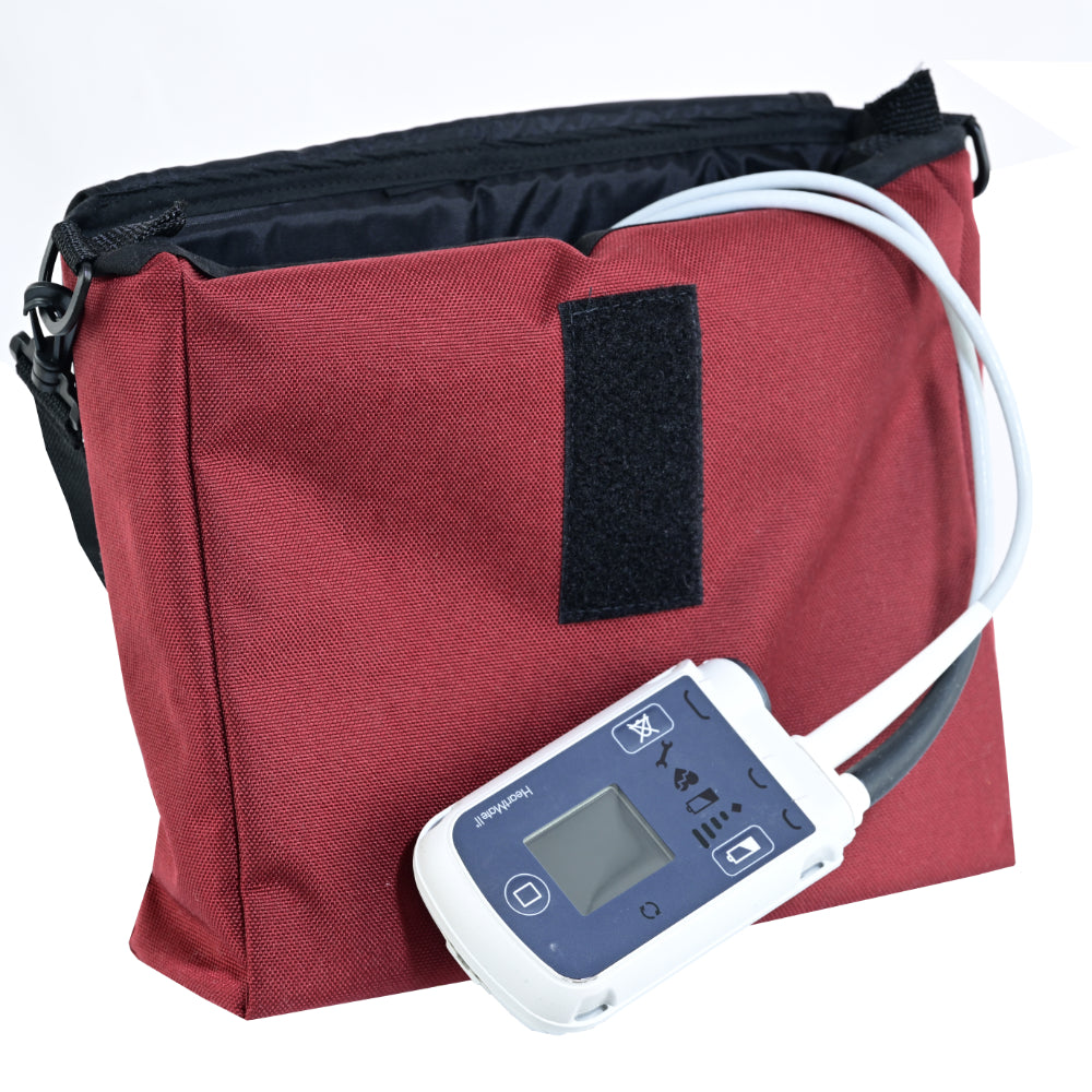 LVAD Messenger Bags–Wine Canvas LVAD Gear