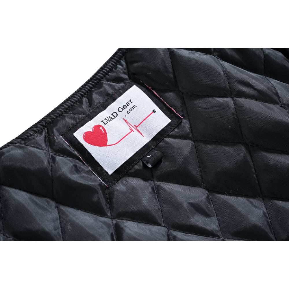 LVAD Flannel Vest Red LVAD Gear