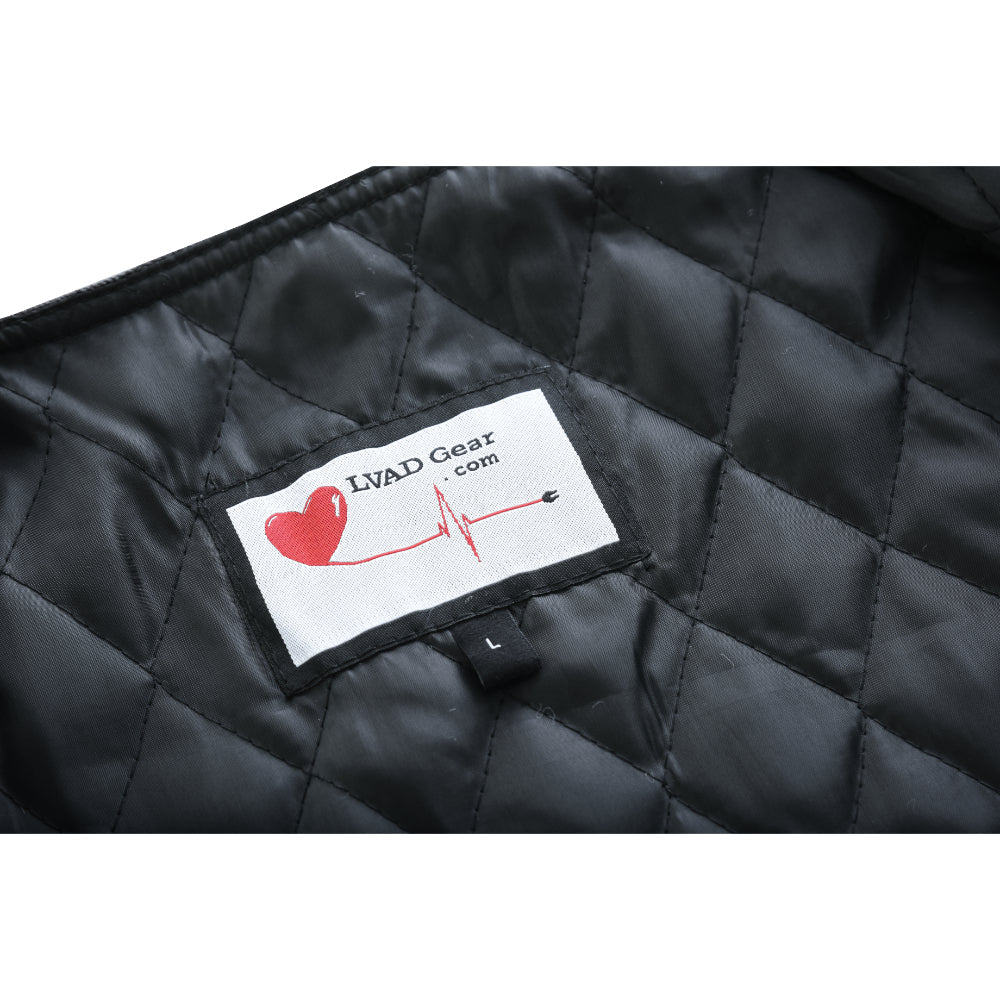 LVAD Flannel Vest Grey LVAD Gear