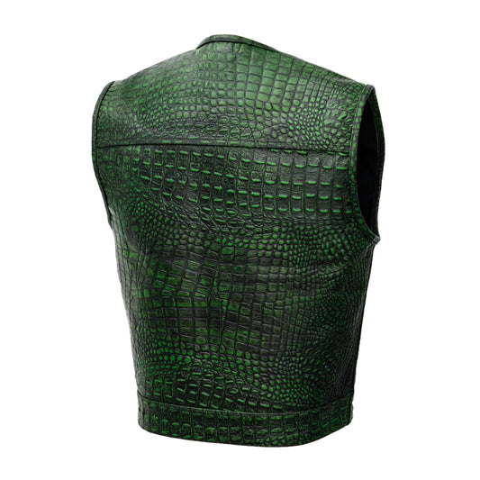 Gator Glint Men’s Leather Vest