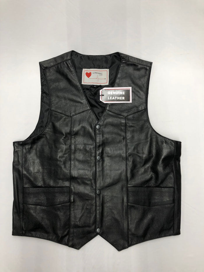 Men's Leather LVAD Vest 6XL LVAD Gear
