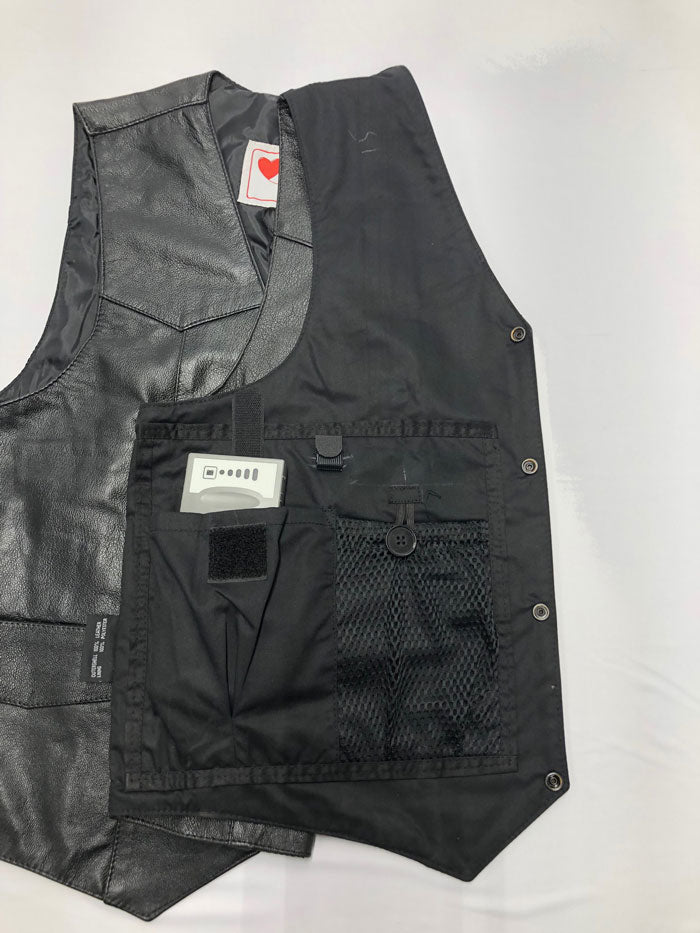 Men's Leather LVAD Vest LVAD Gear