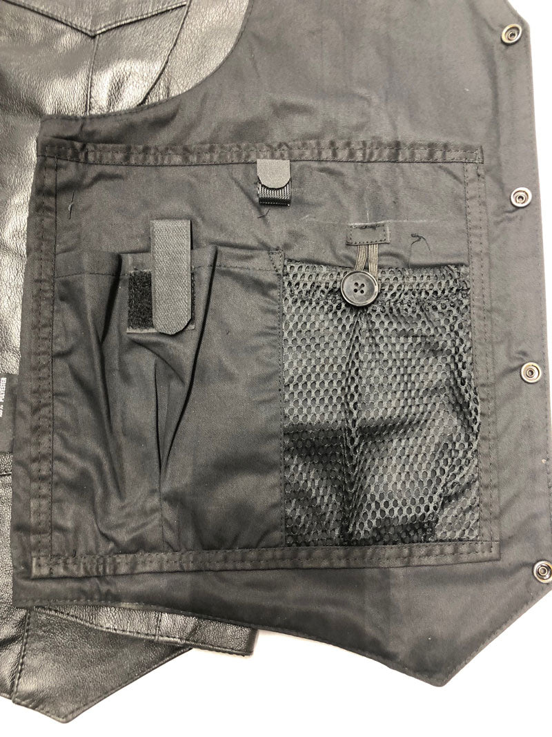 Men's Leather LVAD Vest LVAD Gear